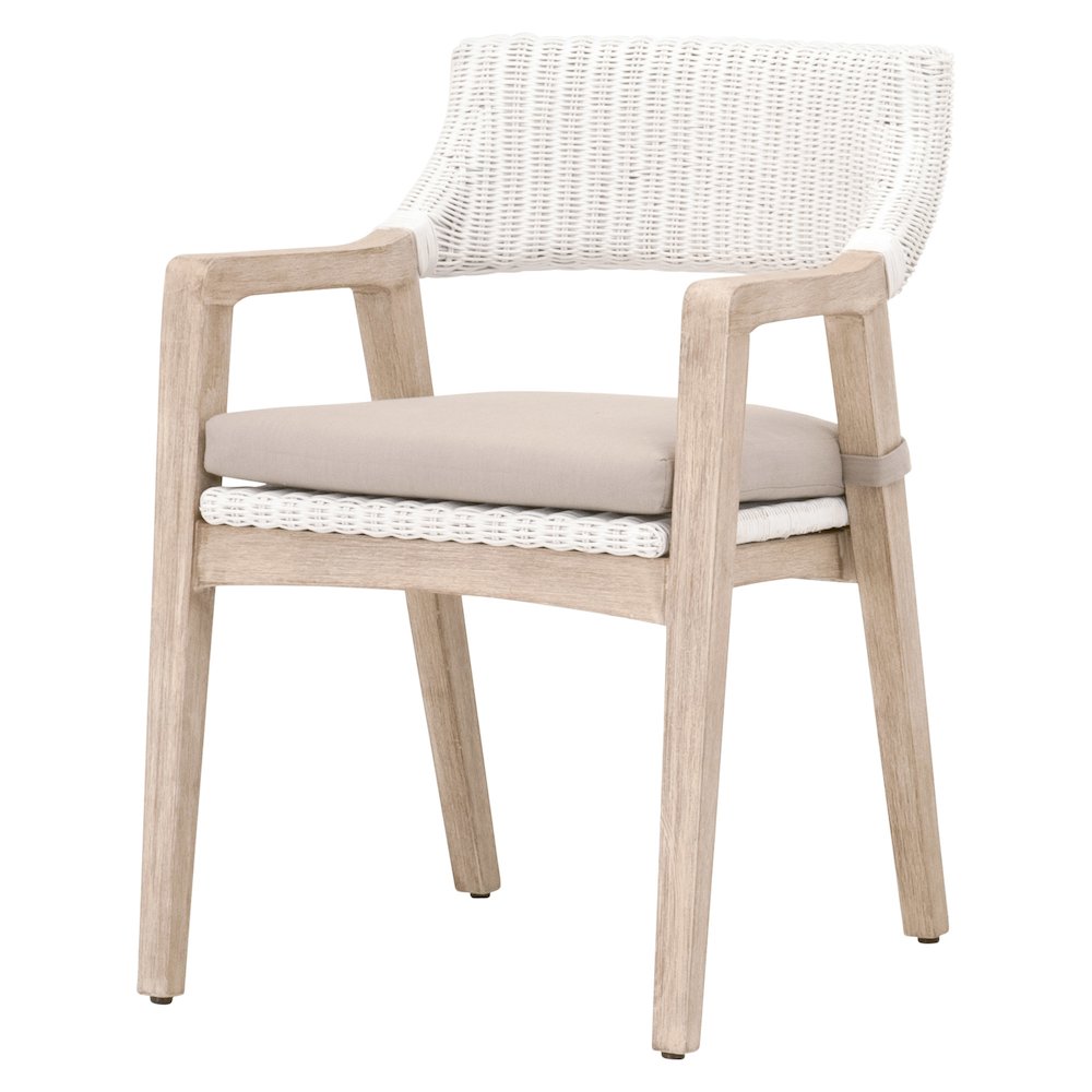 Woven Transitional Lucia Arm Chair. Picture 2