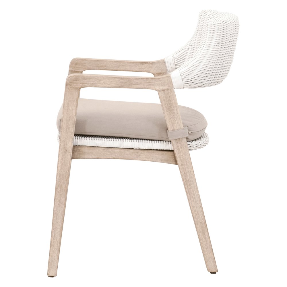 Woven Transitional Lucia Arm Chair. Picture 3