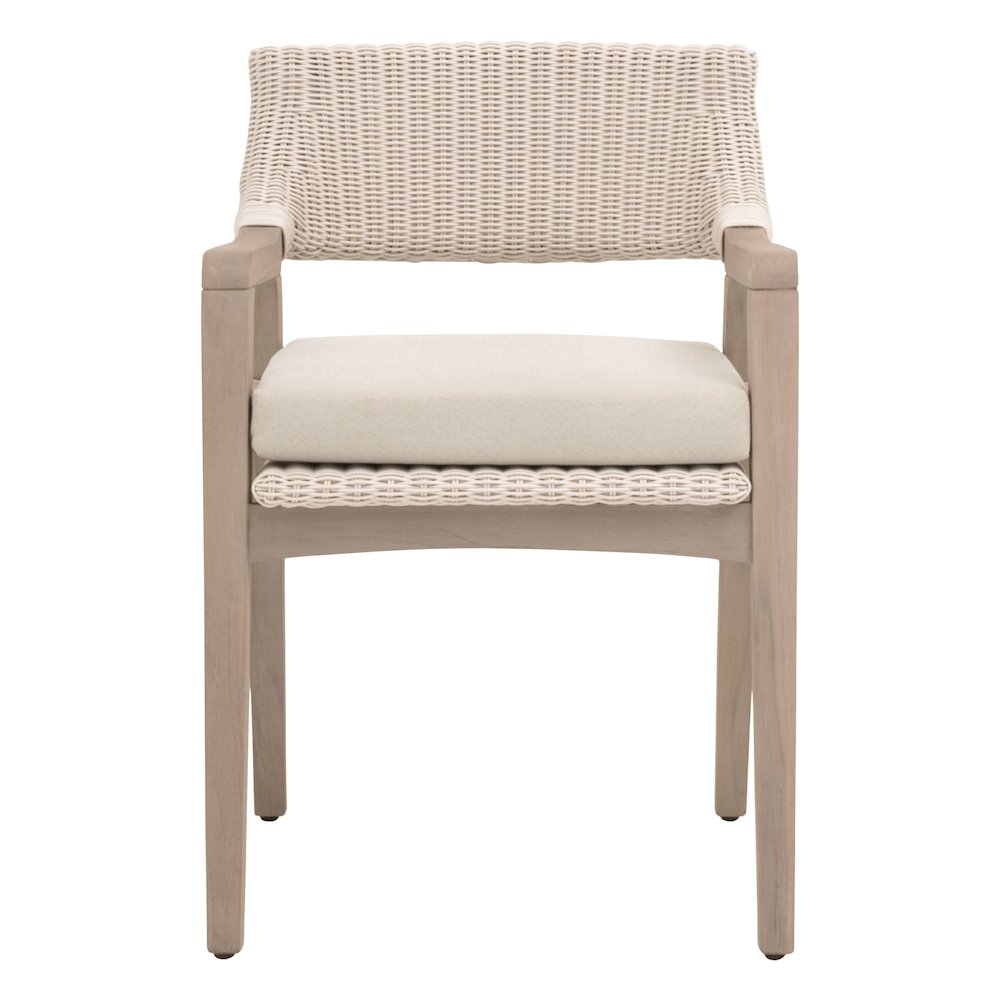 Woven - Outdoor  Transitional Lucia Outdoor Arm Chair. Picture 1