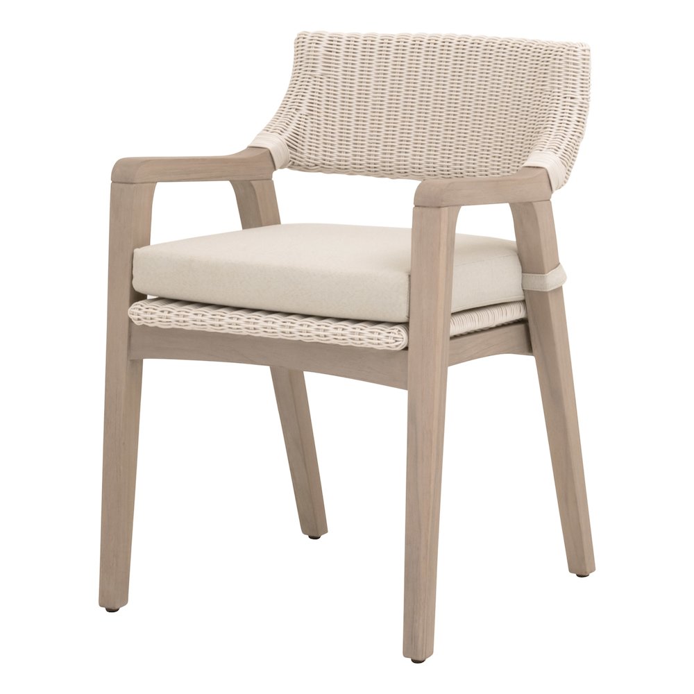 Woven - Outdoor  Transitional Lucia Outdoor Arm Chair. Picture 2