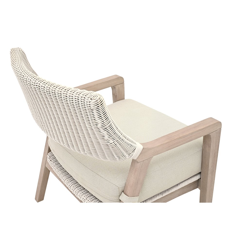 Woven - Outdoor  Transitional Lucia Outdoor Club Chair. Picture 7