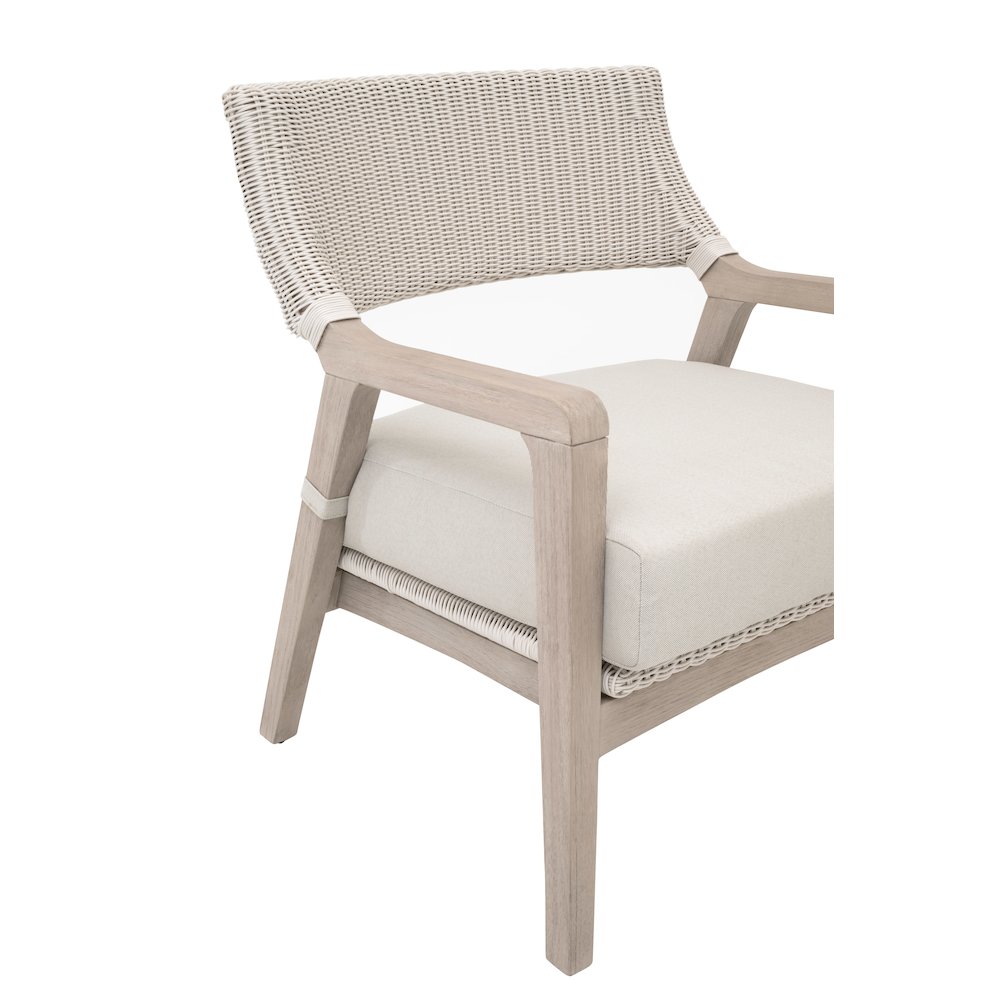Woven - Outdoor  Transitional Lucia Outdoor Club Chair. Picture 8