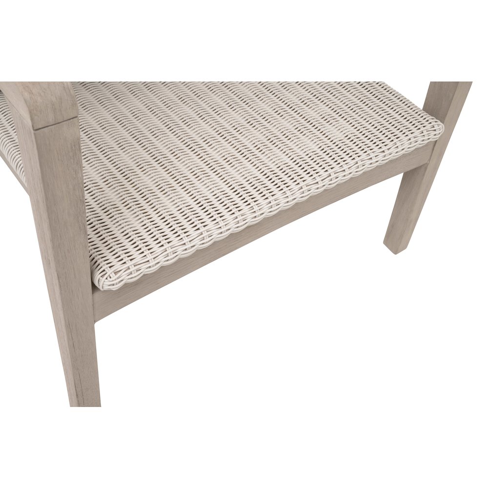 Woven - Outdoor  Transitional Lucia Outdoor Club Chair. Picture 9
