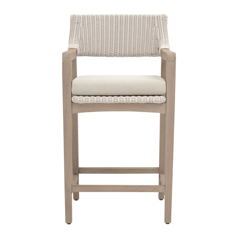 Woven - Outdoor  Transitional Lucia Outdoor Counter Stool. Picture 1