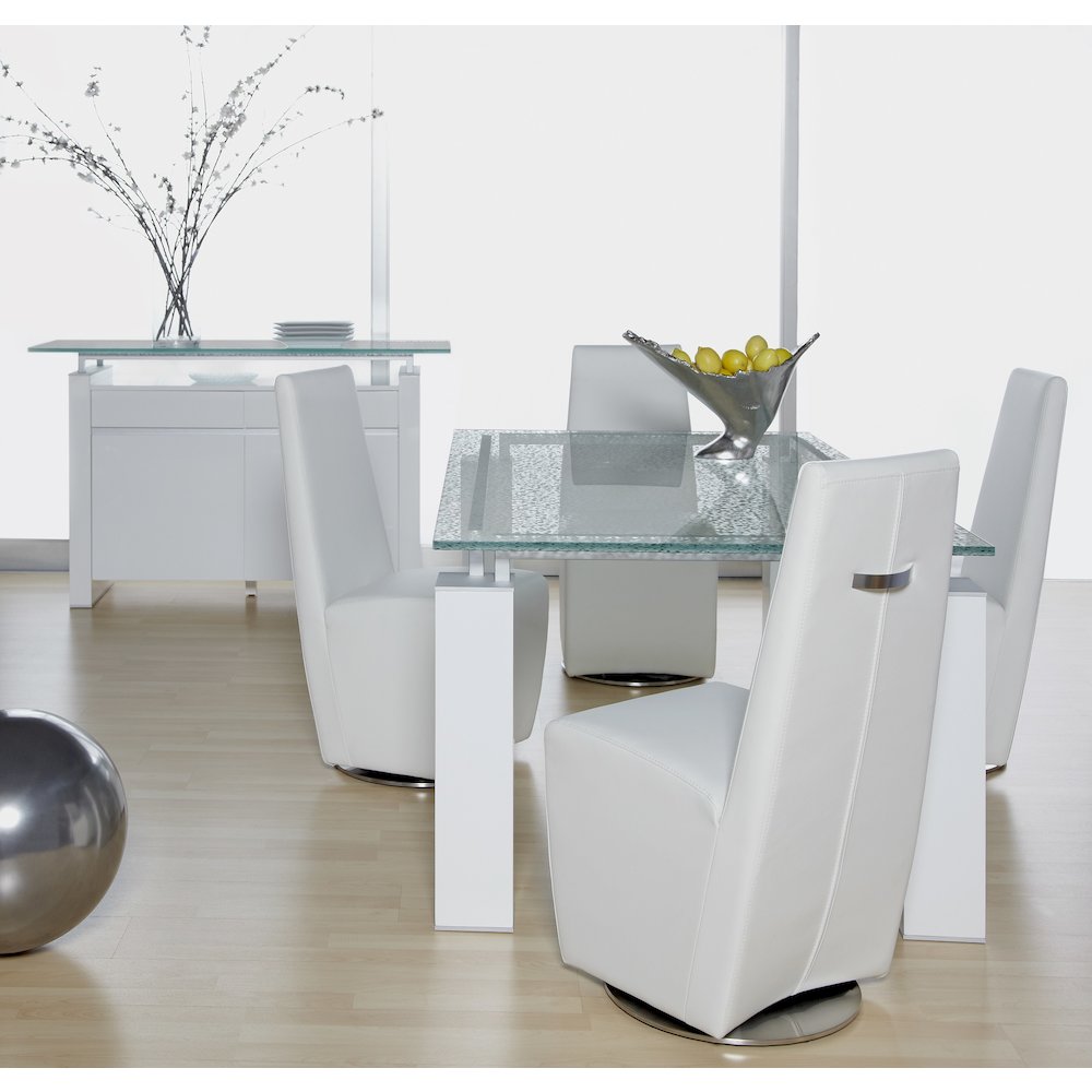Krystal Contemporary Lunar 59" x 20" Console Table Top. Picture 4