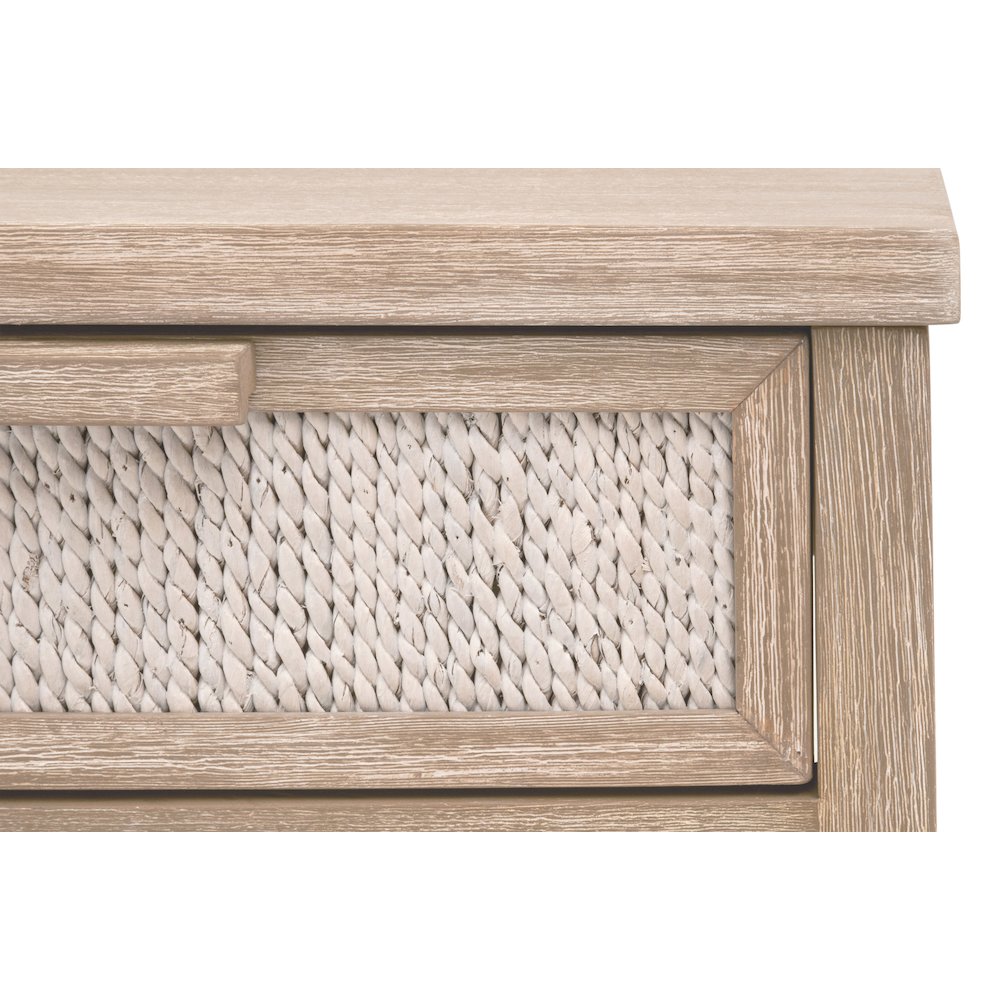 Woven Transitional Malay 1-Drawer Nightstand. Picture 6
