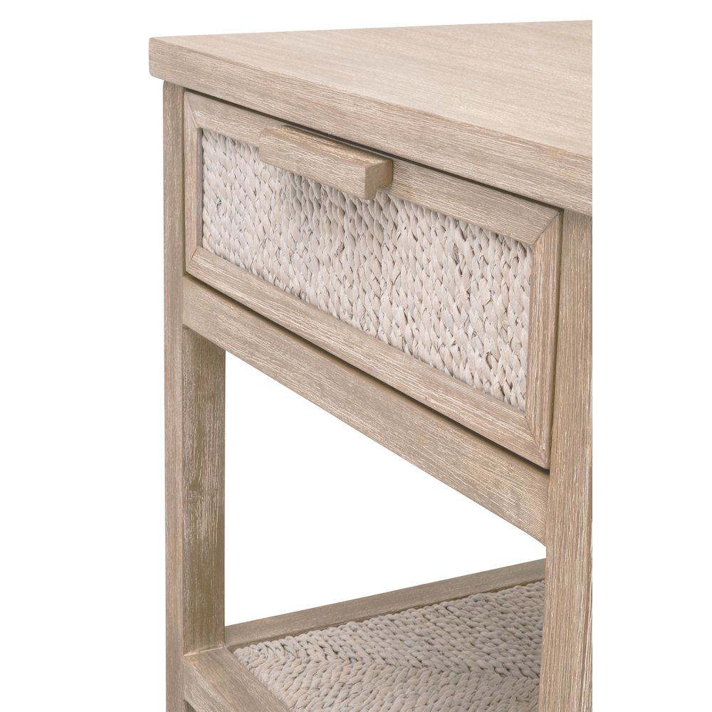 Woven Transitional Malay 1-Drawer Nightstand. Picture 9