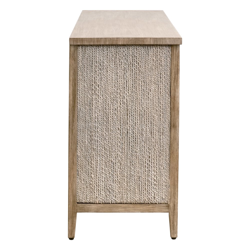 Woven Transitional Malay 6-Drawer Double Dresser. Picture 5