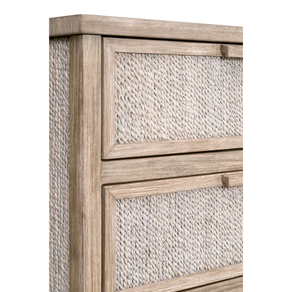 Woven Transitional Malay 6-Drawer Double Dresser. Picture 10