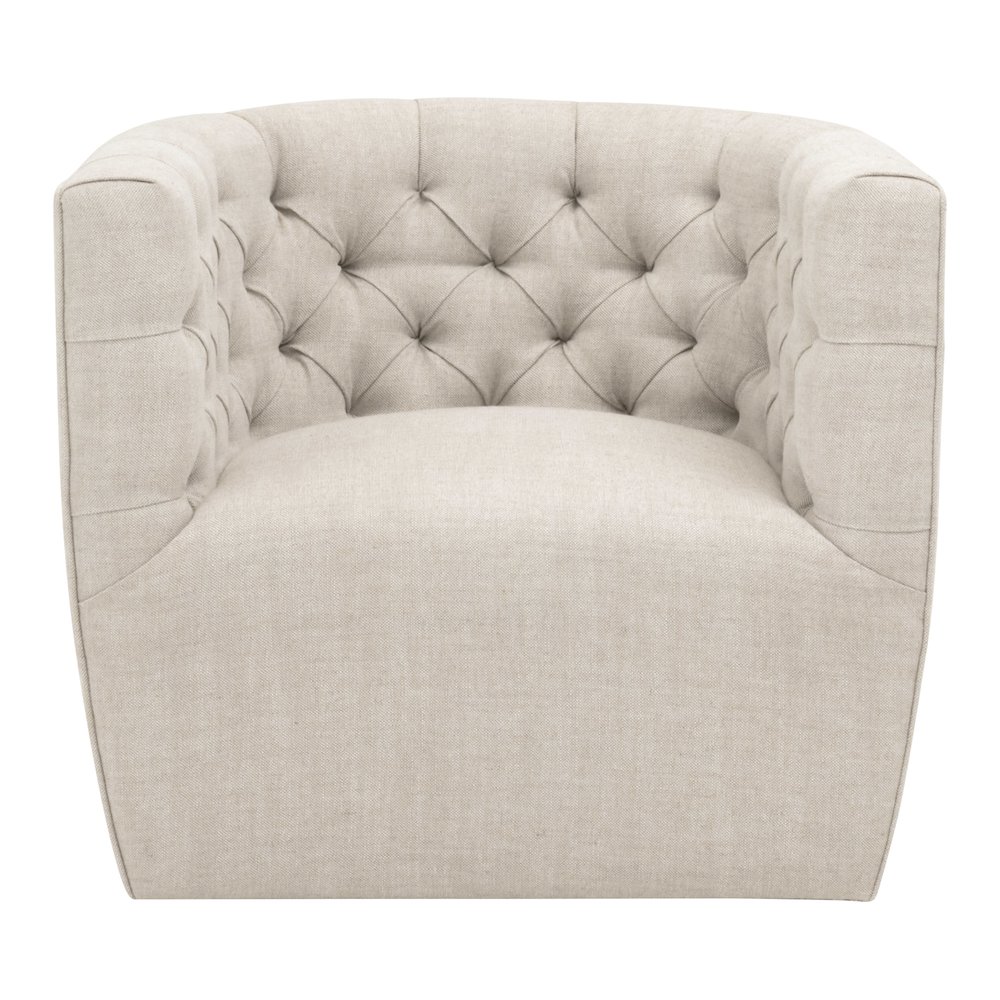 Essentials Transitional Marcel Swivel Club Chair. Picture 1
