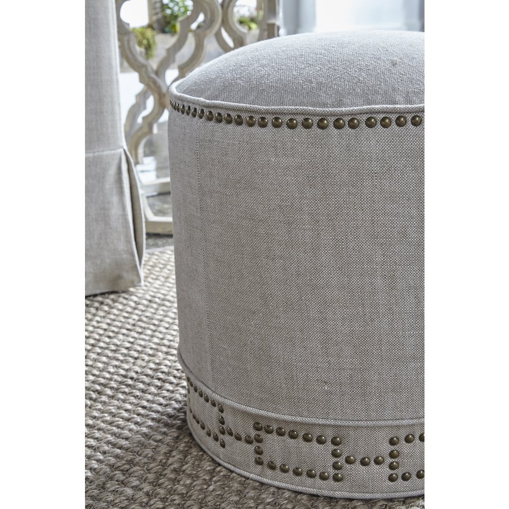 Essentials Transitional Marlow Ottoman. Picture 3