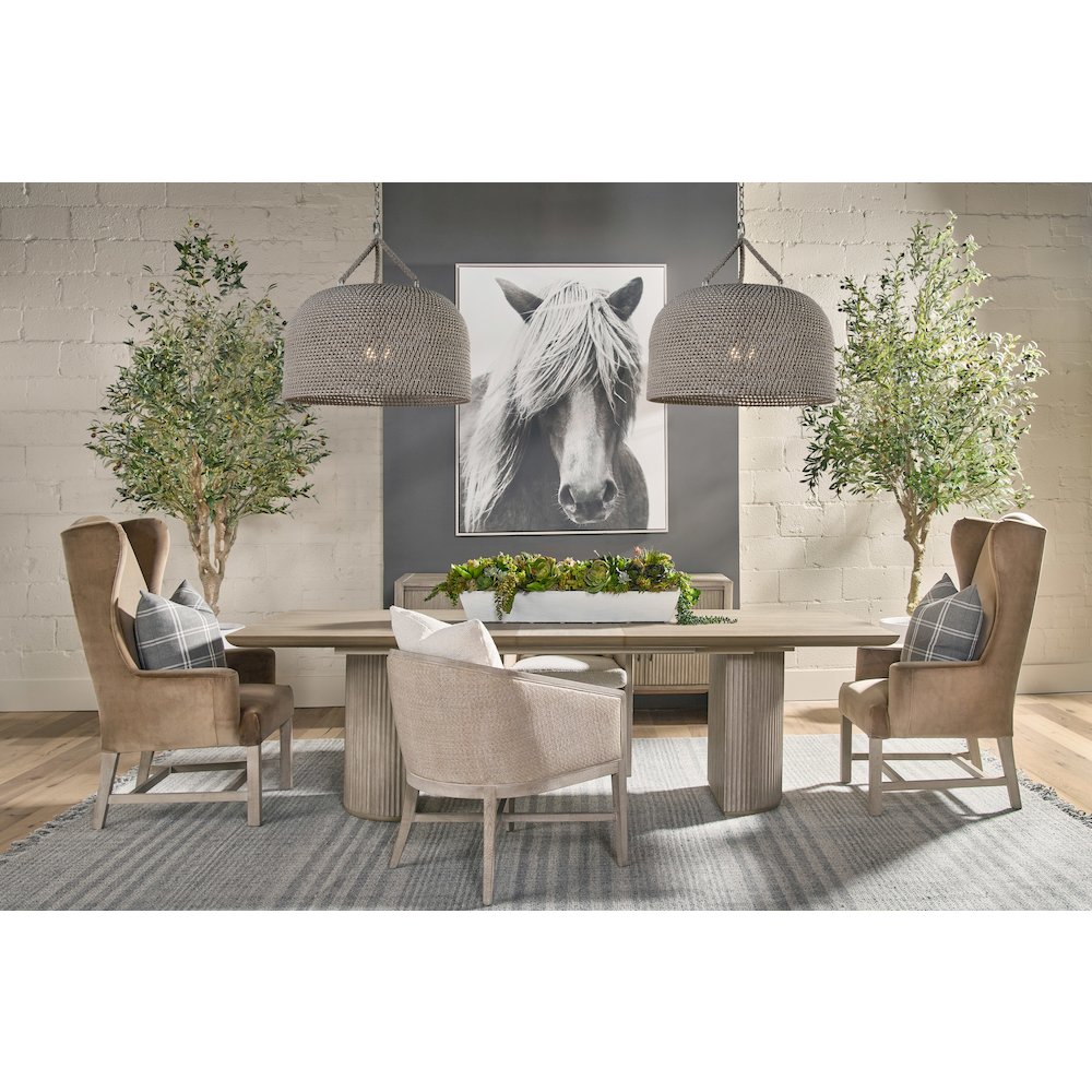 Stitch & Hand - Dining & Bedroom Transitional McGuire Arm Chair. Picture 12