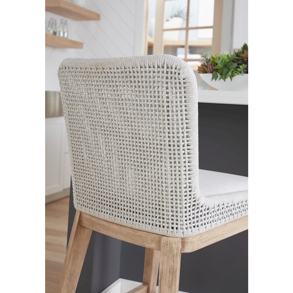 Woven Transitional Mesh Counter Stool. Picture 12