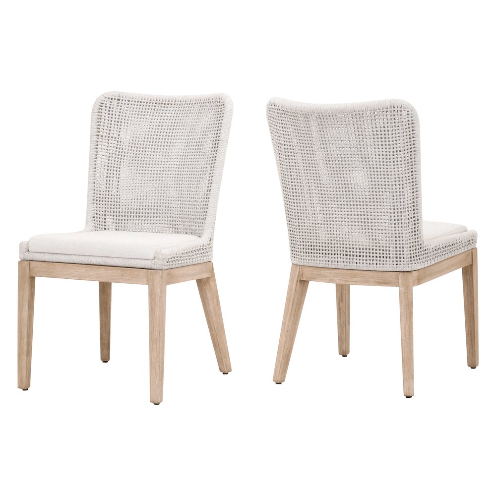 Woven Transitional Mesh Dining Chair, Set of 2. Picture 9