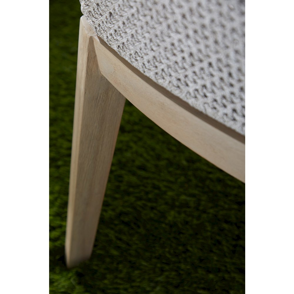 Woven - Outdoor  Transitional Mesh Outdoor Dining Chair, Set of 2. Picture 9