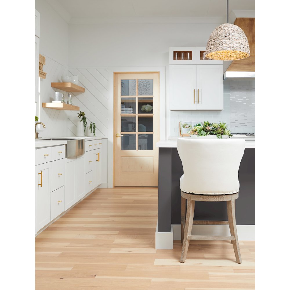 Essentials Transitional Milton Swivel Counter Stool. Picture 17