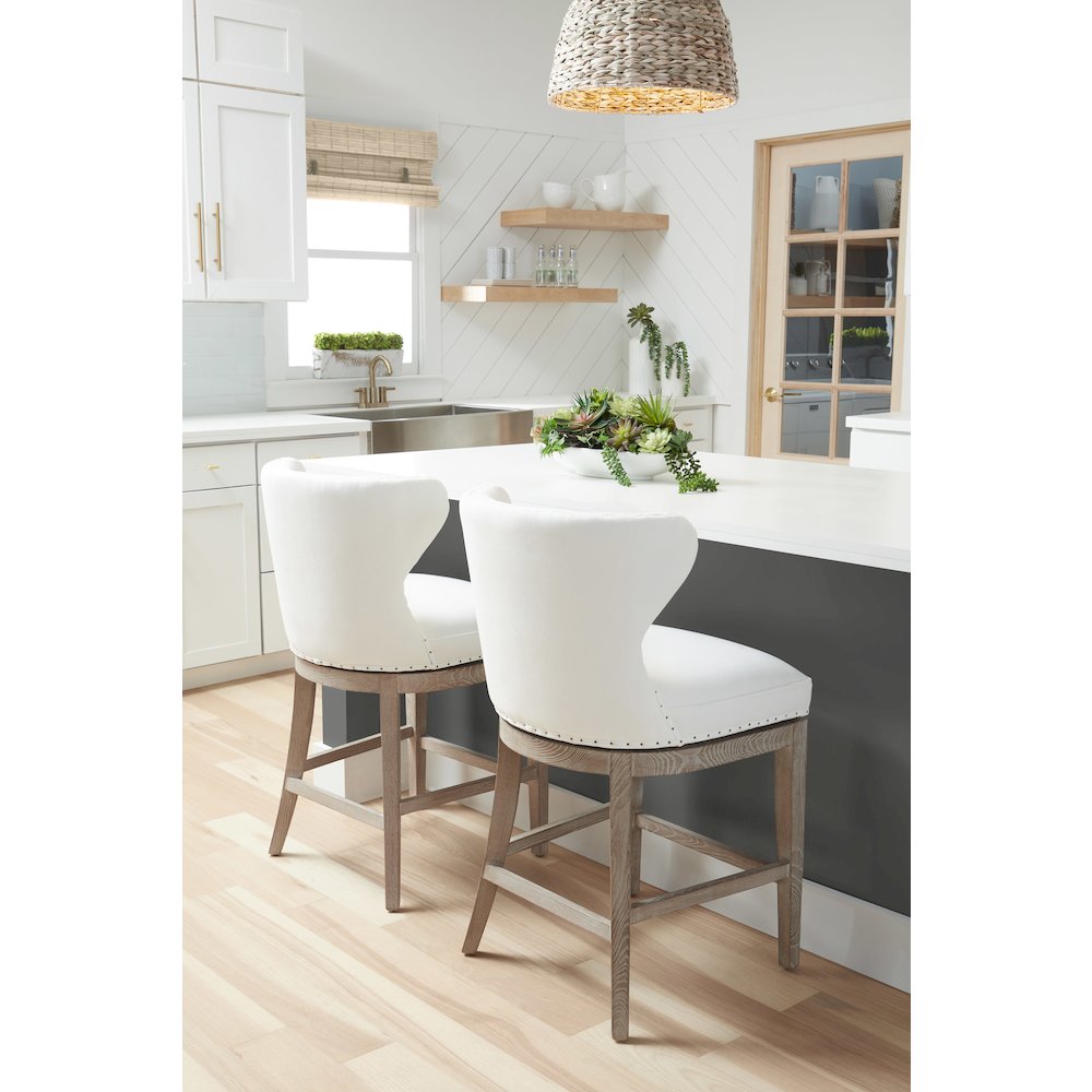 Essentials Transitional Milton Swivel Counter Stool. Picture 18