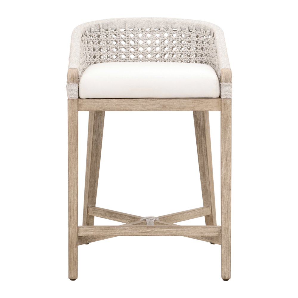 Woven Transitional Montecito Counter Stool. Picture 1