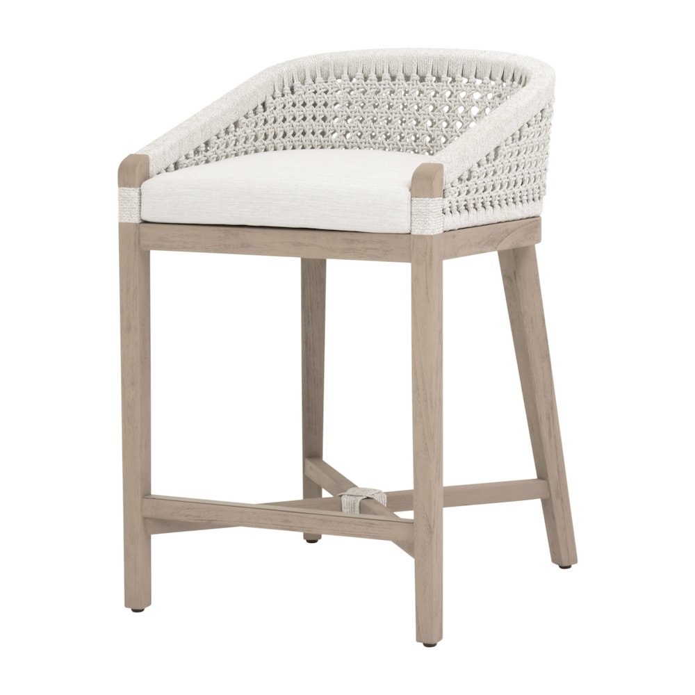 Woven - Outdoor  Transitional Montecito Outdoor Counter Stool. Picture 2