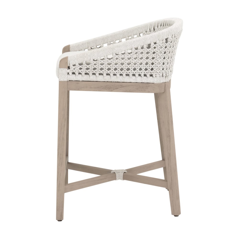 Woven - Outdoor  Transitional Montecito Outdoor Counter Stool. Picture 3