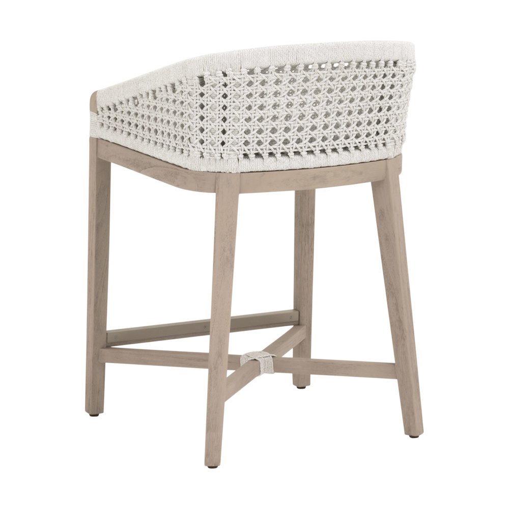 Woven - Outdoor  Transitional Montecito Outdoor Counter Stool. Picture 4