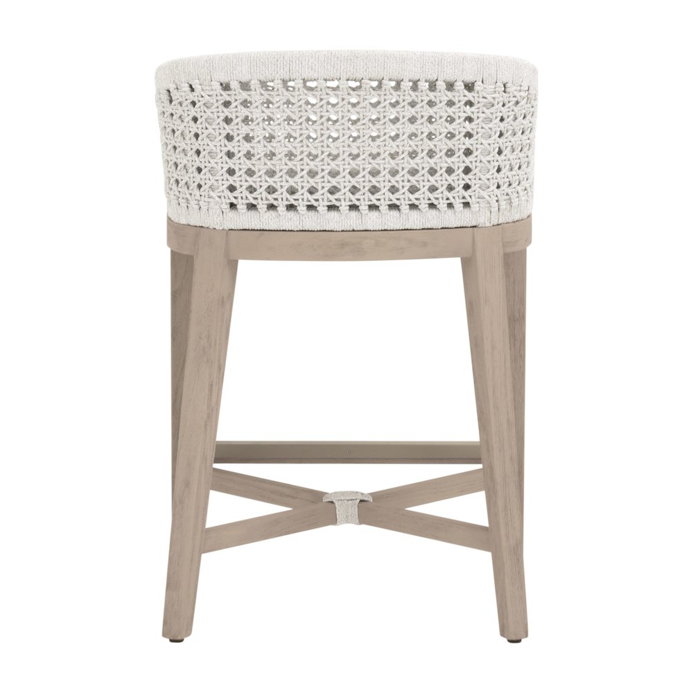 Woven - Outdoor  Transitional Montecito Outdoor Counter Stool. Picture 5
