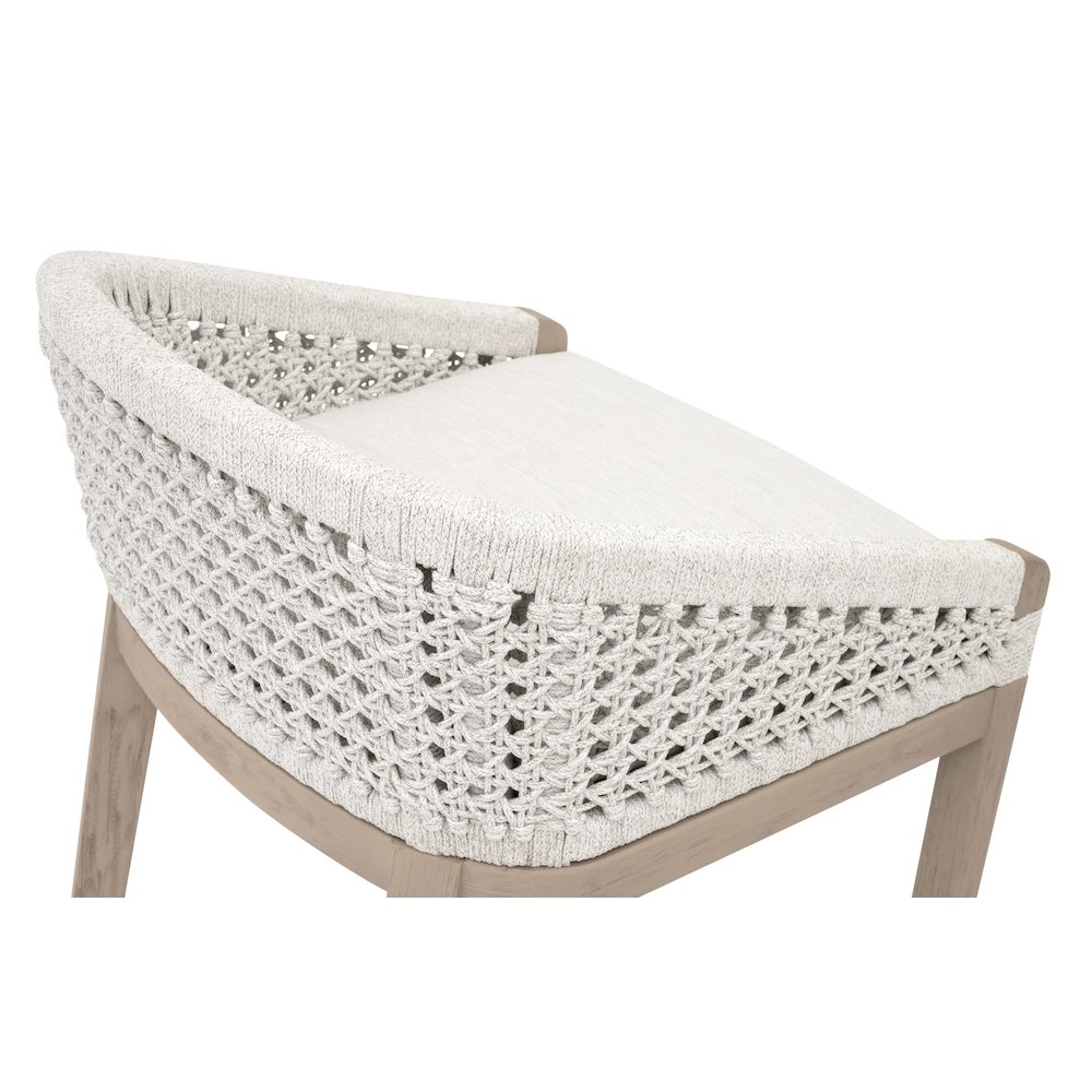 Woven - Outdoor  Transitional Montecito Outdoor Counter Stool. Picture 6