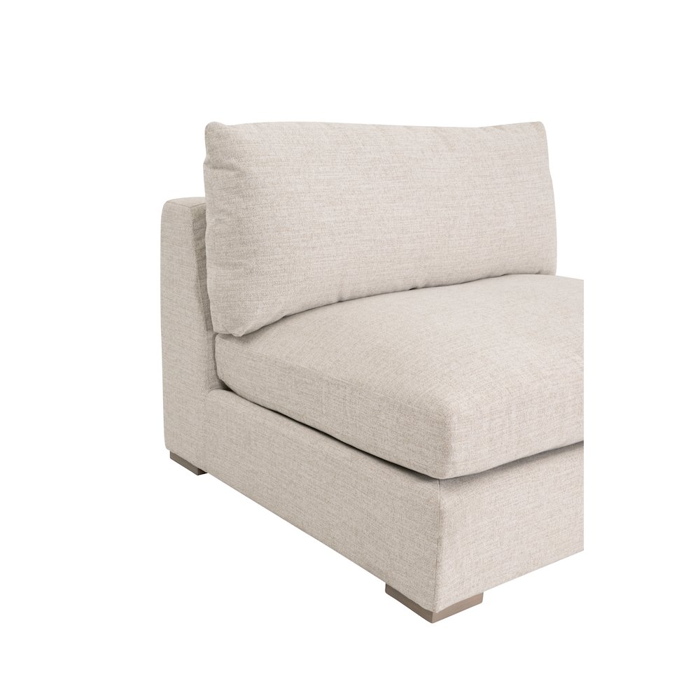 Transitional Newport Outdoor Modular 1-Seat Armless Chair. Picture 7