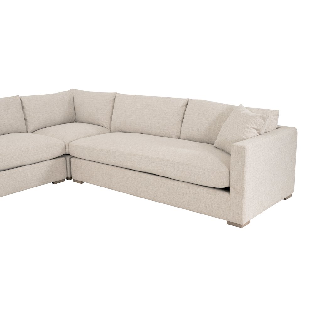Transitional Newport Outdoor Modular 1-Seat Armless Chair. Picture 9
