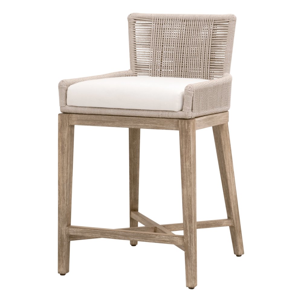 Woven Transitional Overlay Counter Stool. Picture 2
