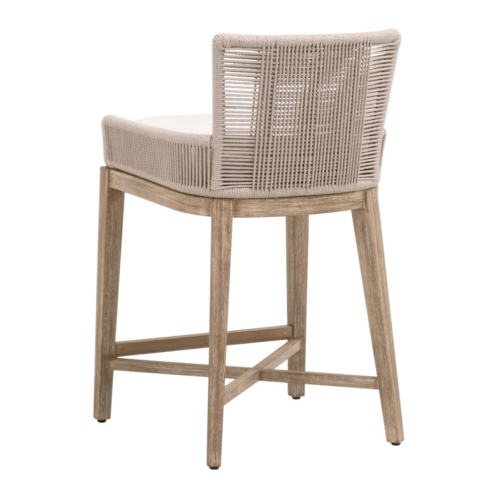 Woven Transitional Overlay Counter Stool. Picture 4