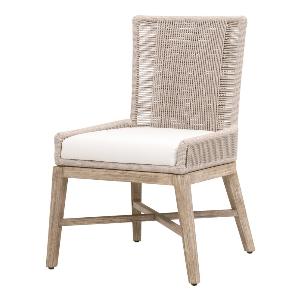 Woven Transitional Overlay Dining Chair, Set of 2. Picture 2