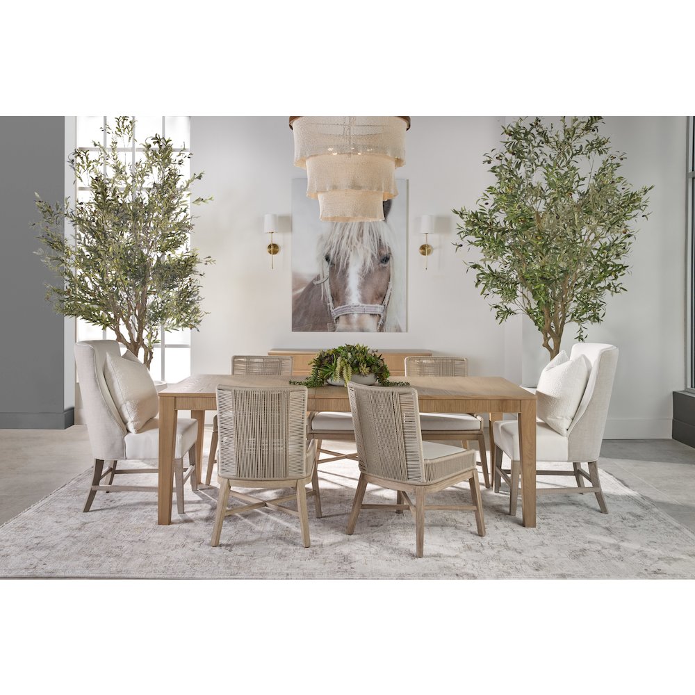 Woven Transitional Overlay Dining Chair, Set of 2. Picture 14