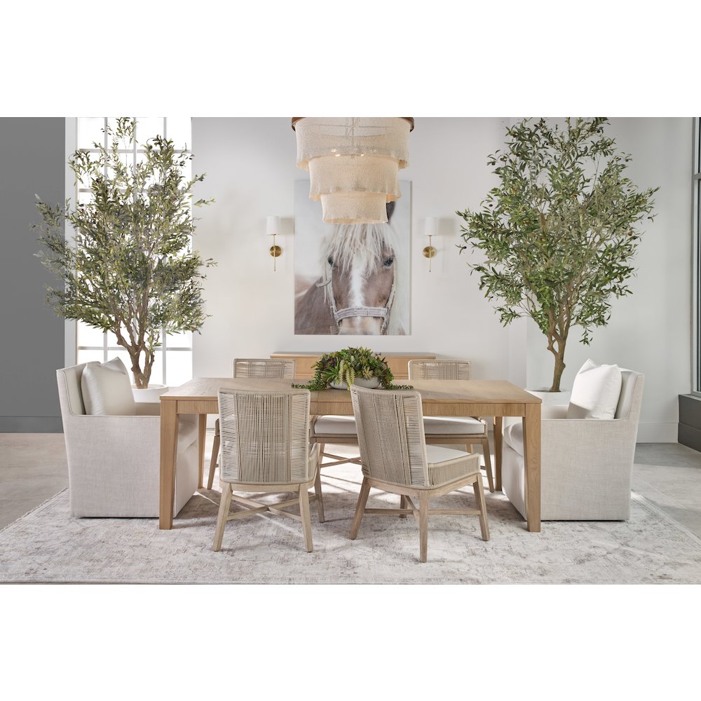 Woven Transitional Overlay Dining Chair, Set of 2. Picture 15
