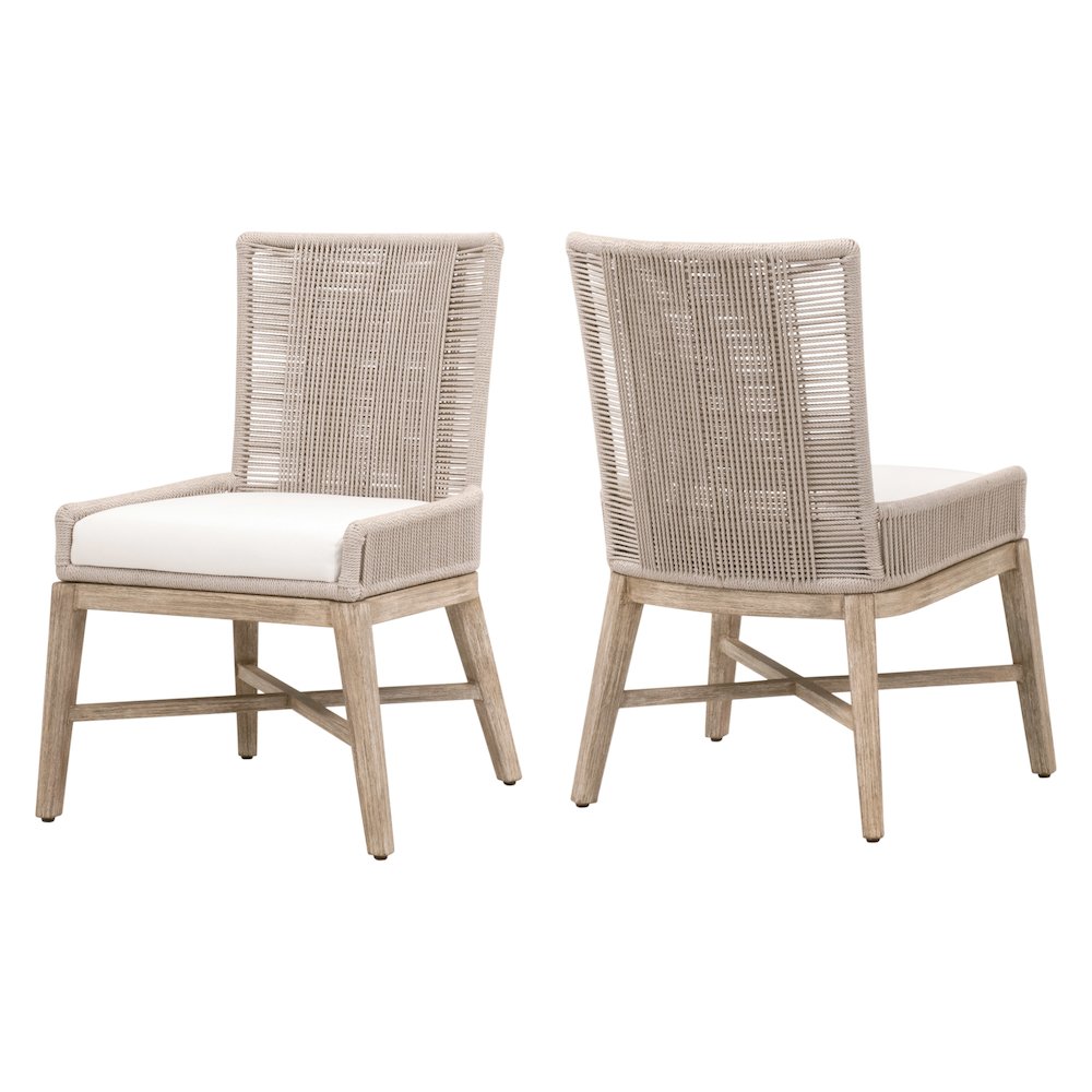 Woven Transitional Overlay Dining Chair, Set of 2. Picture 16