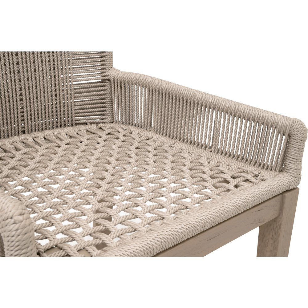 Woven - Outdoor  Transitional Overlay Outdoor Counter Stool. Picture 11