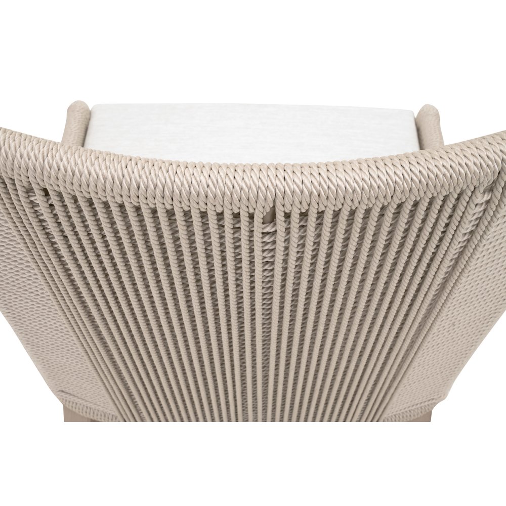 Woven - Outdoor  Transitional Overlay Outdoor Dining Chair, Set of 2. Picture 9