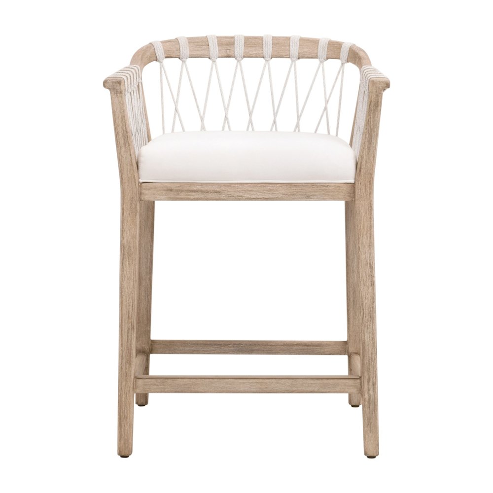 Woven Transitional Pacific Counter Stool. Picture 1