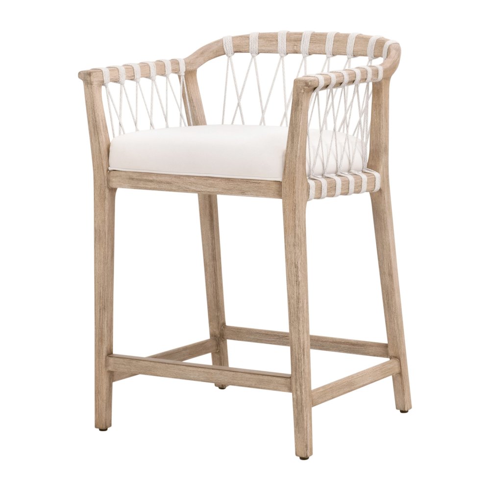 Woven Transitional Pacific Counter Stool. Picture 2