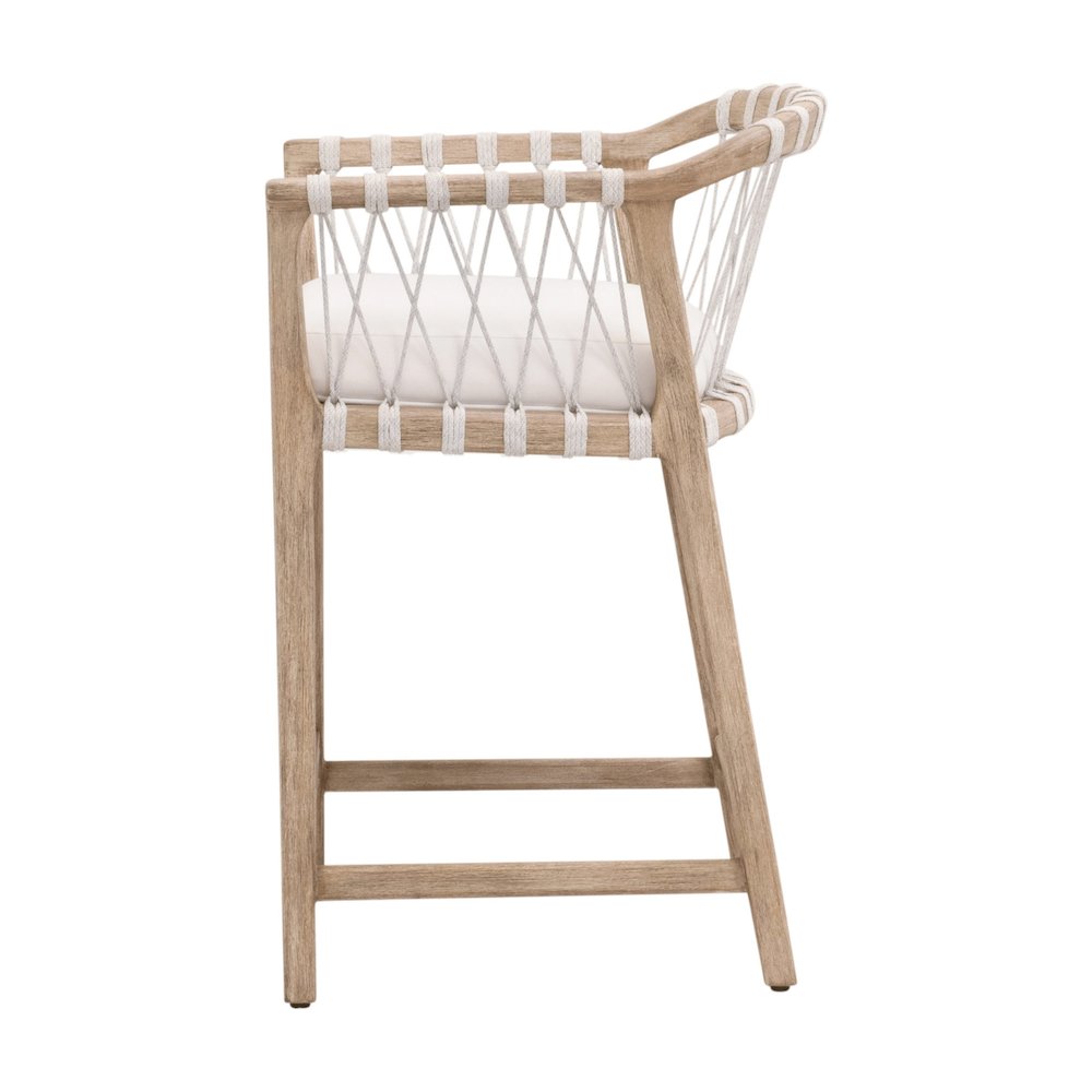 Woven Transitional Pacific Counter Stool. Picture 3