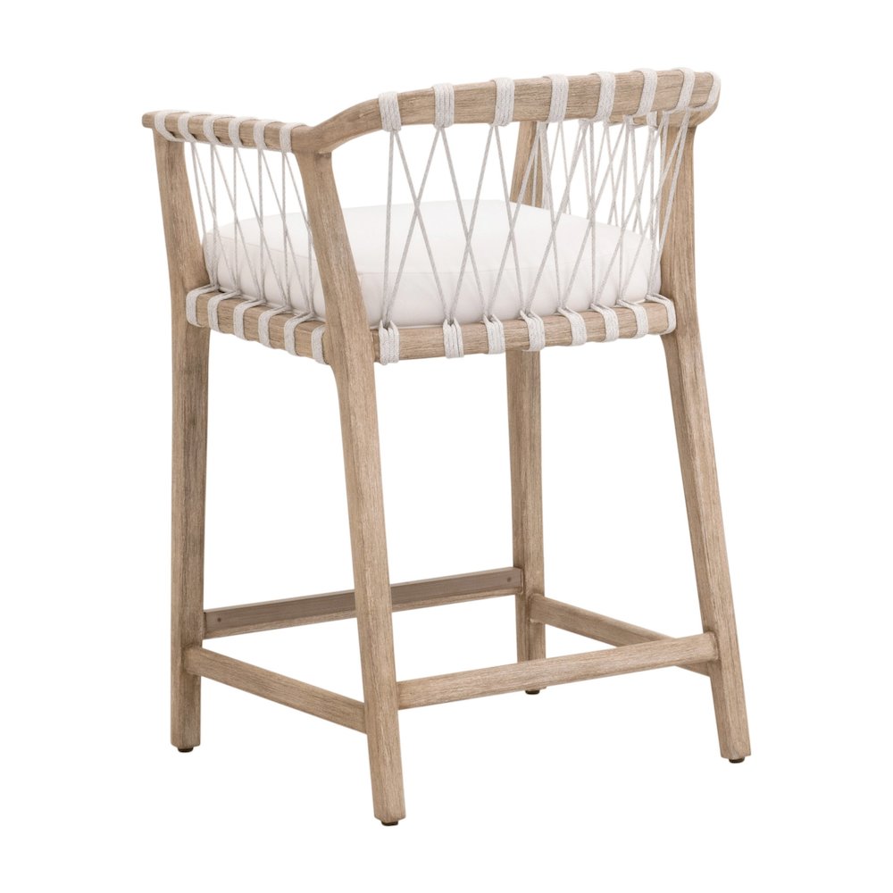 Woven Transitional Pacific Counter Stool. Picture 4