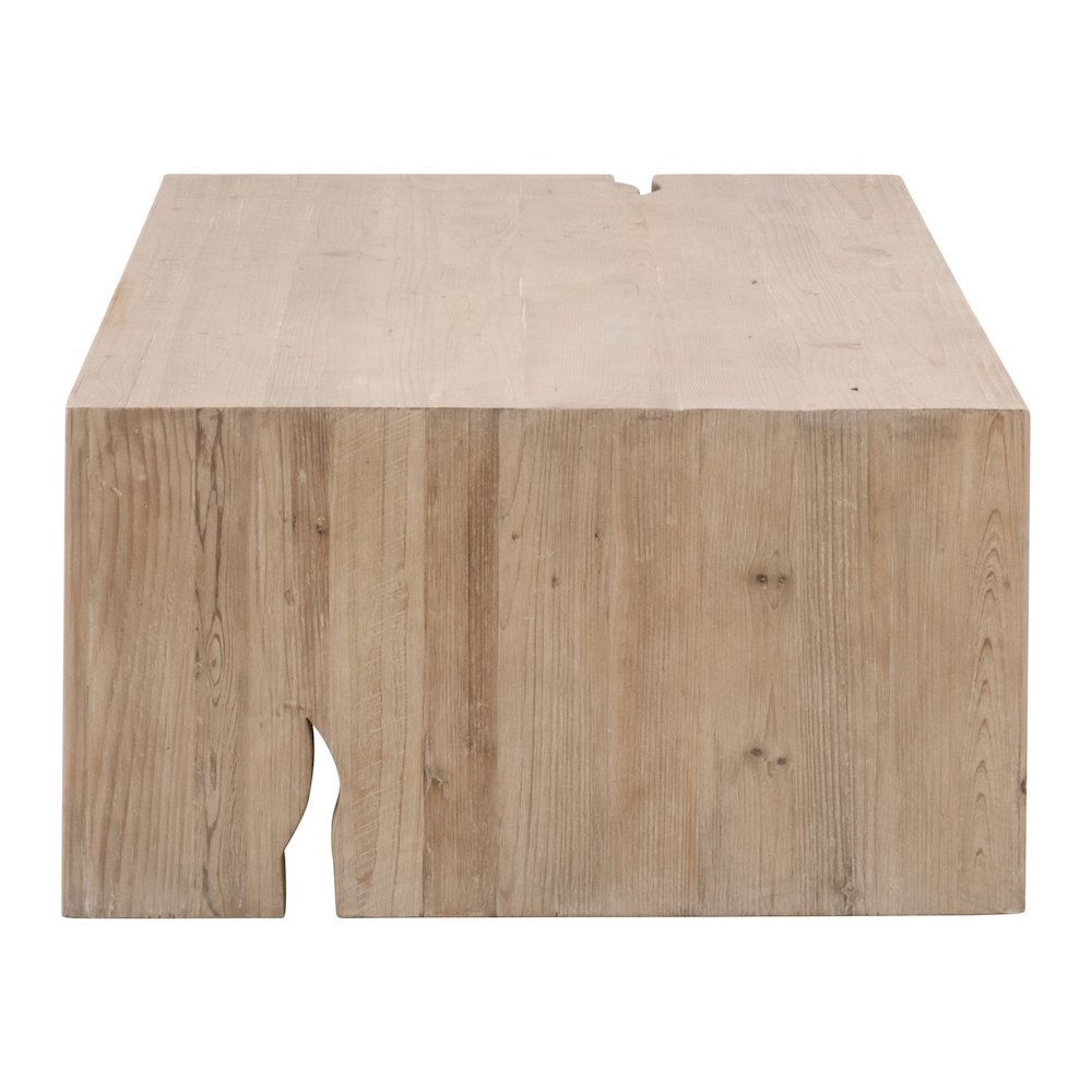 Bella Antique Transitional Reed Coffee Table. Picture 5