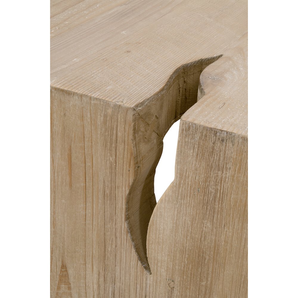 Bella Antique Transitional Reed Coffee Table. Picture 6