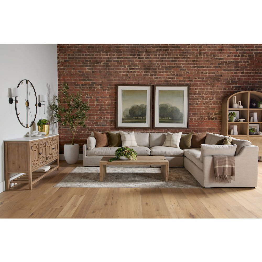Bella Antique Transitional Reed Coffee Table. Picture 19