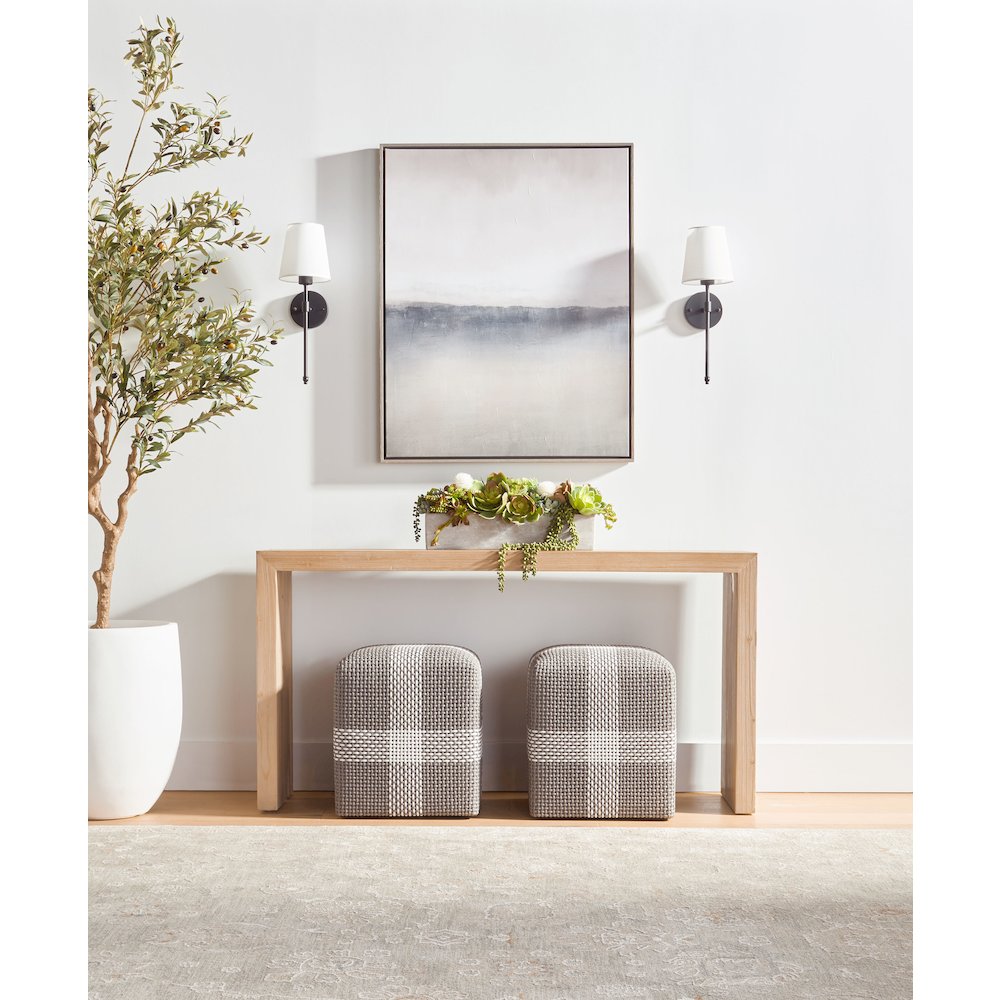 Bella Antique Transitional Reed Console Table. Picture 9