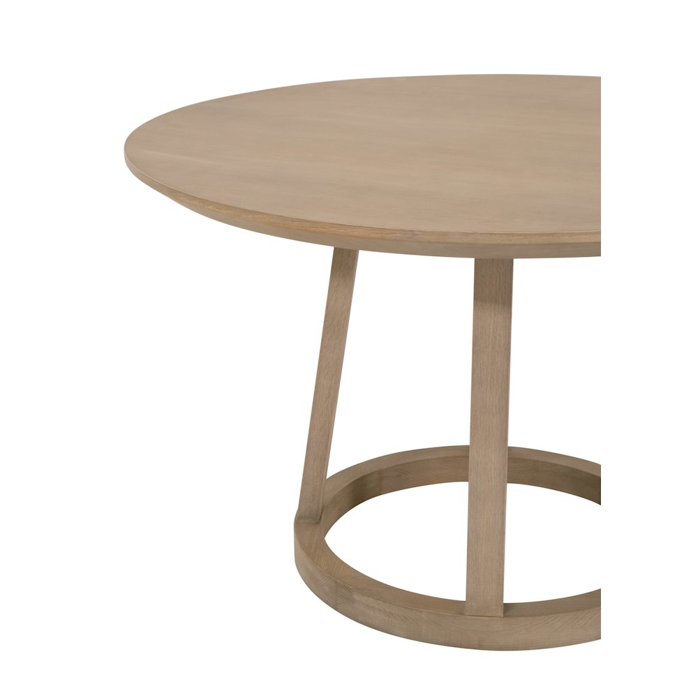 Bella Antique Transitional Reeves 48" Round Dining Table. Picture 5