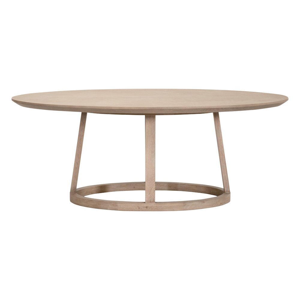 Bella Antique Transitional Reeves Oval Dining Table. Picture 1