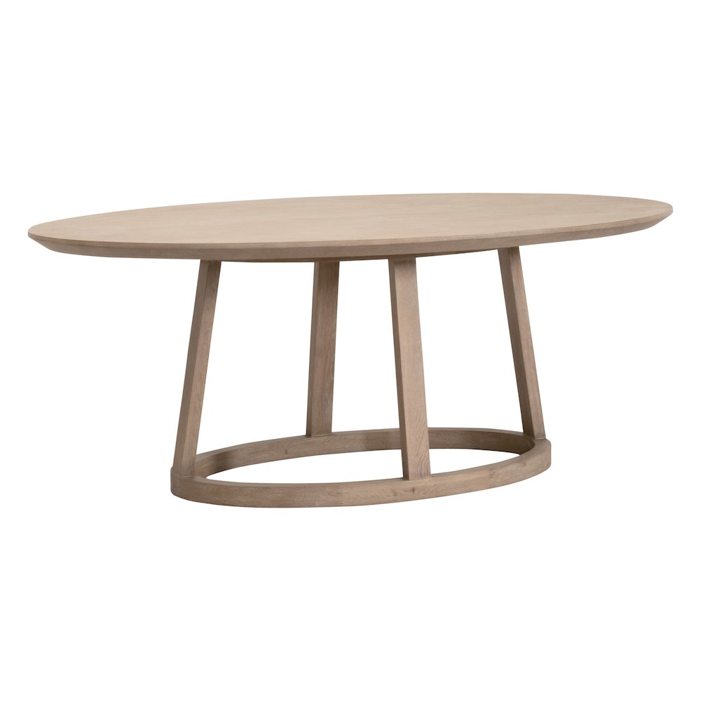 Bella Antique Transitional Reeves Oval Dining Table. Picture 2