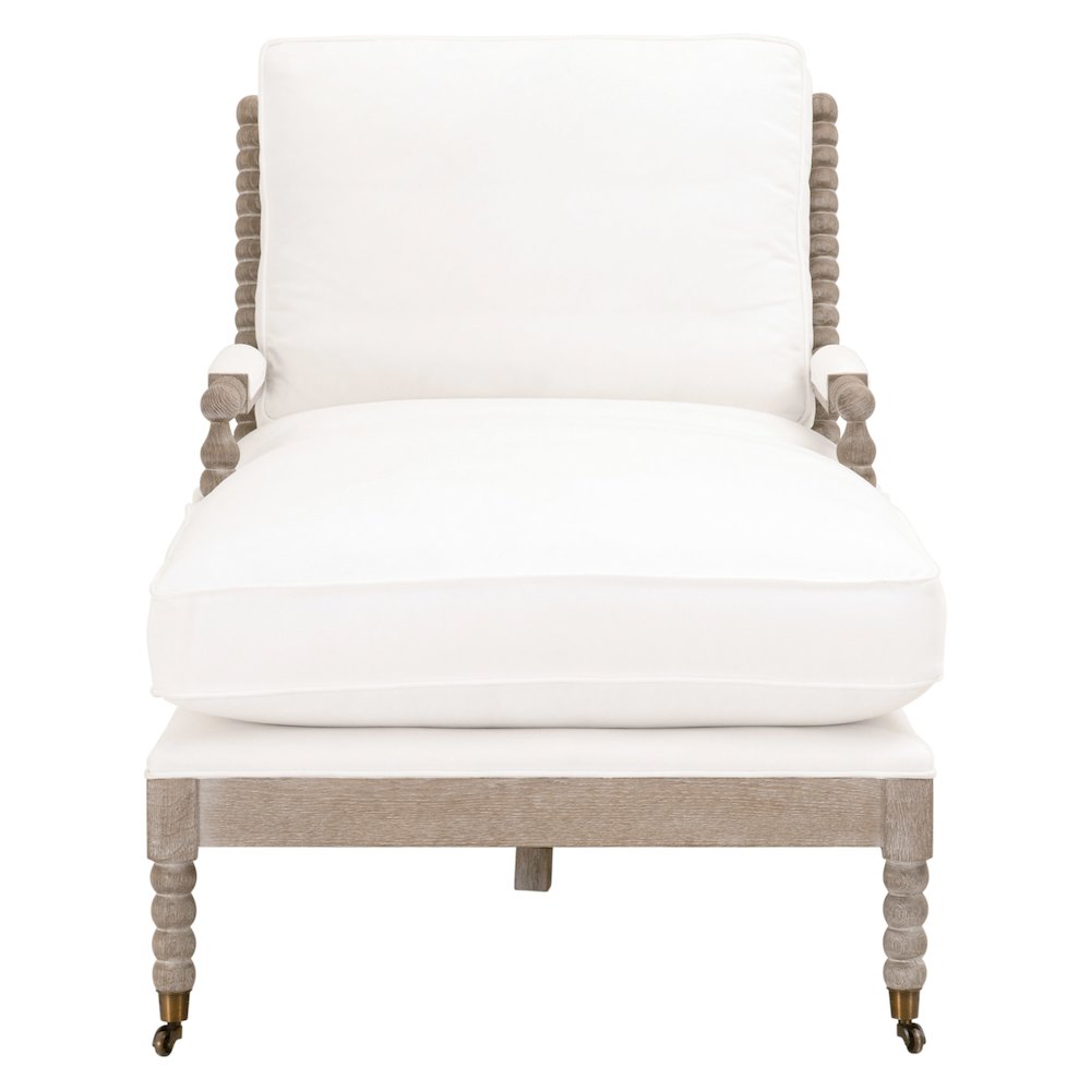 Stitch & Hand - Dining & Bedroom Transitional Rouleau Chaise Lounge. Picture 2