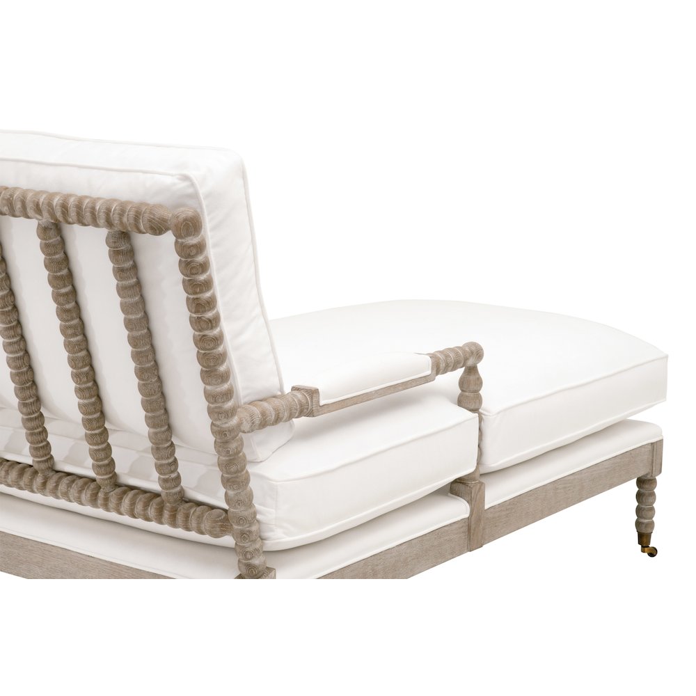 Stitch & Hand - Dining & Bedroom Transitional Rouleau Chaise Lounge. Picture 7